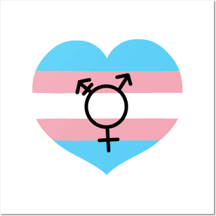 Transgender flag and symbol Posters and Art